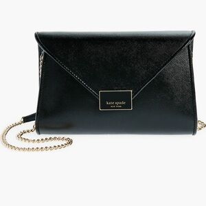 Kate Spade anna medium envelope leather convertible clutch
